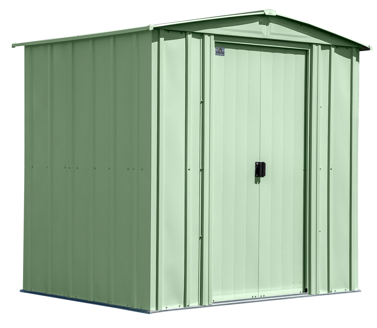 Arrow Classic Galvanized Steel Storage Shed, Sage Green, 6-ft x 5-ft