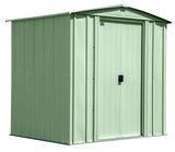 Arrow Classic Galvanized Steel Storage Shed, Sage Green, 6-ft x 5-ft
