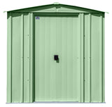 Arrow Classic Galvanized Steel Storage Shed, Sage Green, 6-ft x 5-ft image 5