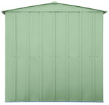 Arrow Classic Galvanized Steel Storage Shed, Sage Green, 6-ft x 5-ft image 7