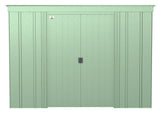 Arrow Classic Galvanized Steel Storage Shed, Sage Green, 8-ft x 4-ft image 3