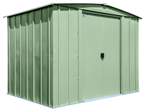 Arrow Classic Galvanized Steel Storage Shed, Sage Green, 8-ft x 6-ft