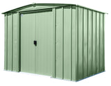 Arrow Classic Galvanized Steel Storage Shed, Sage Green, 8-ft x 6-ft image 2