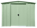 Arrow Classic Galvanized Steel Storage Shed, Sage Green, 8-ft x 6-ft image 3