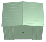 Arrow Classic Galvanized Steel Storage Shed, Sage Green, 8-ft x 6-ft image 5