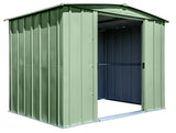 Arrow Classic Galvanized Steel Storage Shed, Sage Green, 8-ft x 6-ft image 8