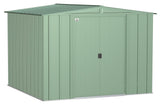 Arrow Classic Galvanized Steel Storage Shed, Sage Green, 8-ft x 8-ft image 2