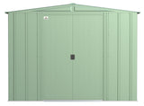 Arrow Classic Galvanized Steel Storage Shed, Sage Green, 8-ft x 8-ft image 3