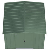 Arrow Classic Galvanized Steel Storage Shed, Sage Green, 8-ft x 8-ft image 4