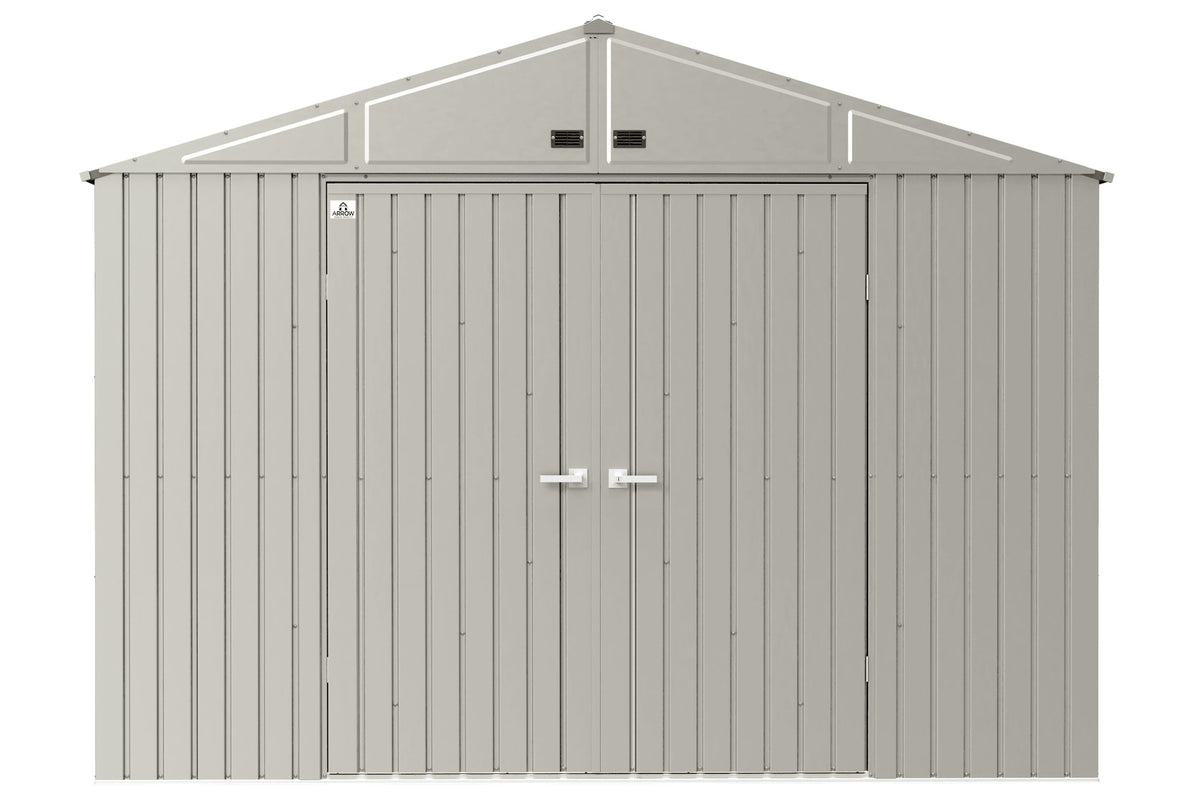 Arrow Elite 10x14-ft Cool Grey Corrosion-Resistant Steel Shed
