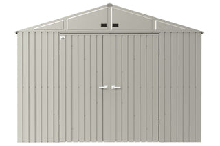 Arrow Elite 10x14-ft Cool Grey Corrosion-Resistant Steel Shed
