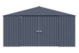 Arrow Elite 14x12-ft Anthracite Corrosion-Resistant Steel Shed image 3