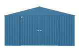 Arrow Elite 14x12-ft Blue Grey Corrosion-Resistant Steel Shed
