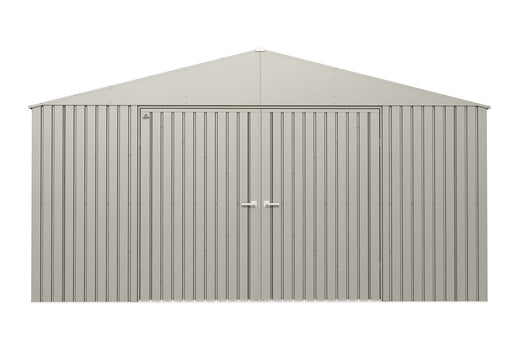 Arrow Elite 14x12-ft Cool Grey Weather-Resistant Steel Shed