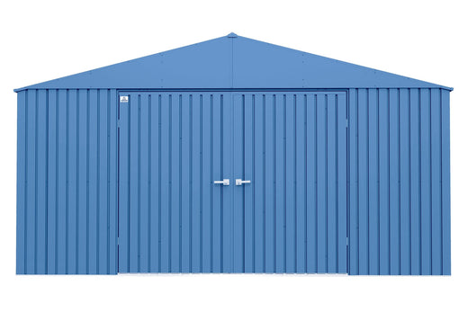 Arrow Elite 14x14-ft Corrosion-Resistant Blue Grey Steel Shed