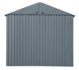Arrow Elite Steel Storage Shed, Anthracite, 8-ft x 6-ft image 5