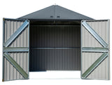 Arrow Elite Steel Storage Shed, Anthracite, 8-ft x 6-ft image 8