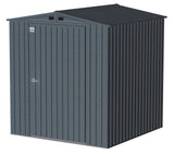 Arrow Elite Steel Storage Shed with Pent Roof, Anthracite, 6-ft x 6-ft image 2