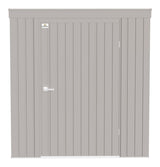 Arrow Elite Steel Storage Shed with Pent Roof, Cool Grey, 6-ft x 4-ft image 3