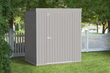 Arrow Elite Steel Storage Shed with Pent Roof, Cool Grey, 6-ft x 4-ft image 7