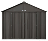 Arrow EZEE Galvanized Steel Storage Shed, Charcoal, 10-ft x 8-ft image 2