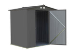 Arrow EZEE Galvanized Steel Storage Shed with Low Gable Roof, Charcoal, 6-ft x 5-ft image 5