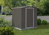 Arrow EZEE Galvanized Steel Storage Shed with Low Gable Roof, Charcoal/Cream, 6-ft x 5-ft image 6