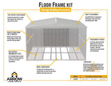 Arrow Floor Frame Kit for Arrow Classic 10x11-ft, 10x12-ft and 10x14-ft Sheds image 4
