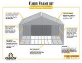 Arrow Floor Frame Kit for Arrow Classic 12x12-ft Sheds image 5