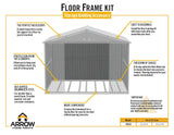 Arrow Floor Frame Kit for Arrow Elite 10x8-ft and 10x10-ft Sheds image 5