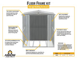 Arrow Floor Frame Kit for Arrow Elite 6x6-ft and 8x6-ft Sheds image 4