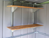 Arrow Galvanized Steel Shelf Kit with Hanger and Brackets image 3
