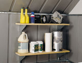 Arrow Galvanized Steel Shelf Kit with Hanger and Brackets image 4