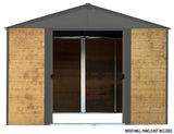 Arrow Ironwood Steel Hybrid Shed Kit, Anthracite, 10-ft x 12-ft image 4