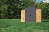 Arrow Ironwood Steel Hybrid Shed Kit, Anthracite, 10-ft x 12-ft image 5