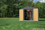 Arrow Ironwood Steel Hybrid Shed Kit, Anthracite, 10-ft x 12-ft image 7