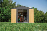 Arrow Ironwood Steel Hybrid Shed Kit, Anthracite, 10-ft x 12-ft image 8