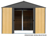 Arrow Ironwood Steel Hybrid Shed Kit, Anthracite, 10-ft x 8-ft image 3