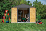 Arrow Ironwood Steel Hybrid Shed Kit, Anthracite, 10-ft x 8-ft image 4