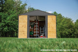Arrow Ironwood Steel Hybrid Shed Kit, Anthracite, 10-ft x 8-ft image 6