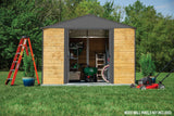 Arrow Ironwood Steel Hybrid Shed Kit, Anthracite, 10-ft x 8-ft image 8