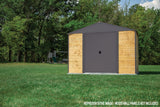 Arrow Ironwood Steel Hybrid Shed Kit, Anthracite, 8-ft x 8-ft image 5