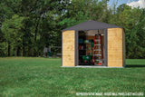 Arrow Ironwood Steel Hybrid Shed Kit, Anthracite, 8-ft x 8-ft image 6