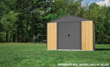 Arrow Ironwood Steel Hybrid Shed Kit, Anthracite, 8-ft x 8-ft image 8