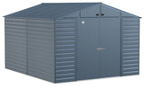 Arrow Select Galvanized Steel Storage Shed, Blue Grey, 10-ft x 12-ft image 2