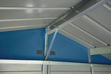 Arrow Select Galvanized Steel Storage Shed, Blue Grey, 10-ft x 14-ft image 8
