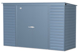 Arrow Select Galvanized Steel Storage Shed, Blue Grey, 10-ft x 4-ft image 2