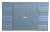 Arrow Select Galvanized Steel Storage Shed, Blue Grey, 10-ft x 4-ft image 3