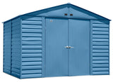 Arrow Select Galvanized Steel Storage Shed, Blue Grey, 10-ft x 8-ft image 5