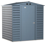 Arrow Select Galvanized Steel Storage Shed, Blue Grey, 6-ft x 5-ft